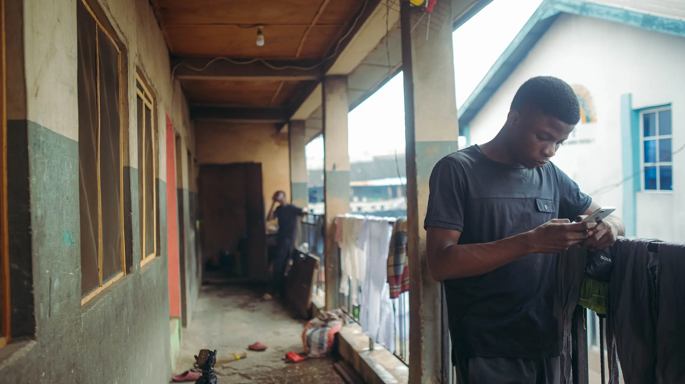 Young person photographed in Makoko